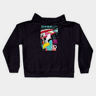 anime retro Rainy Day Kids Hoodie